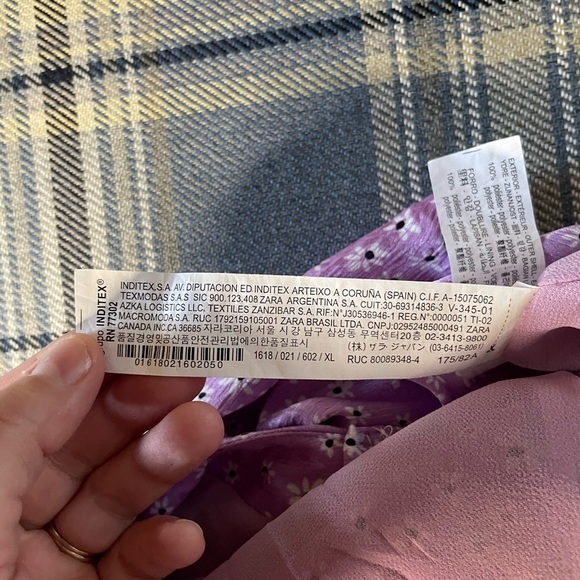 Zara Bloggers Favorite Printed Lilac Daisy Floral Skirt - Picture 10 of 10